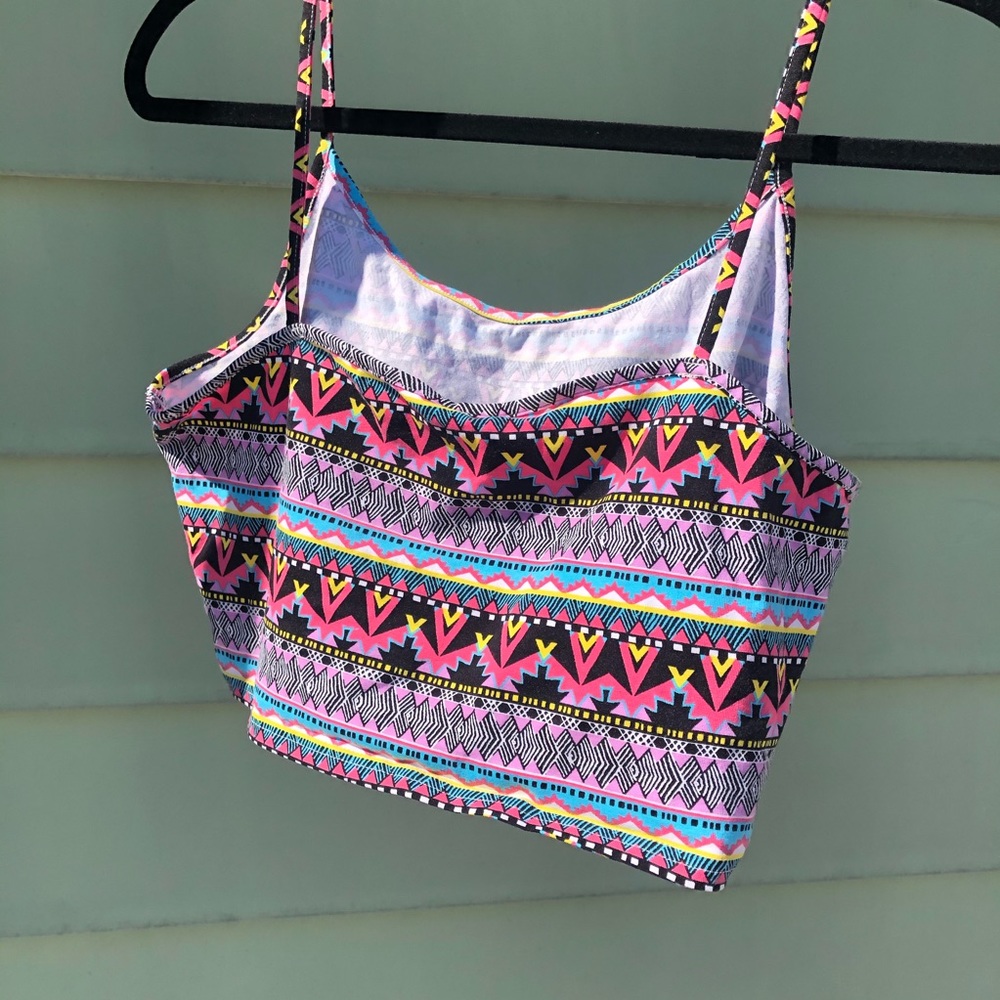 Aztec Multicolor Crop Top - Picture 3 of 5